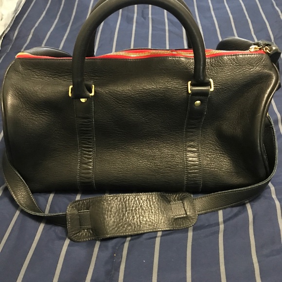 Clare V Petite Duffel Bag in Navy